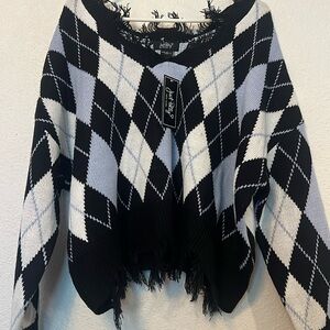 Just Polly XL cropped sweater NWT